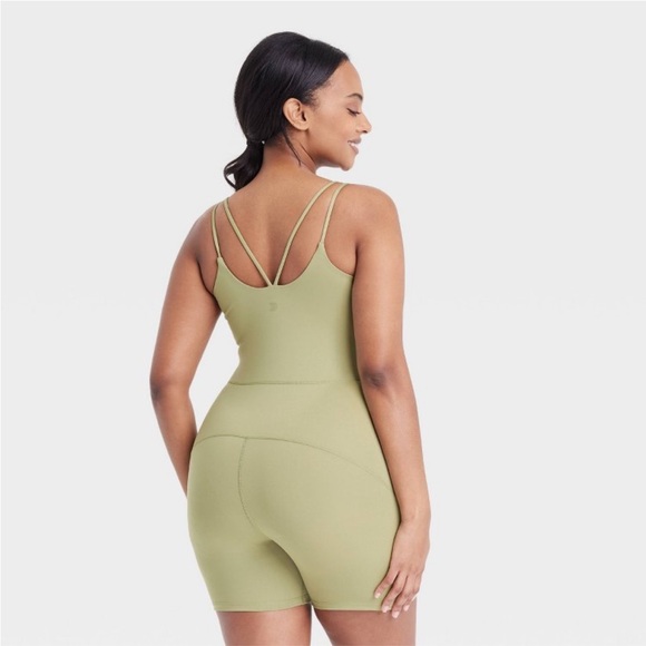Women’s Short Bodysuit all in motion Olive Green
